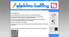 Desktop Screenshot of elektro-kelting.de