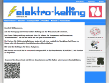 Tablet Screenshot of elektro-kelting.de